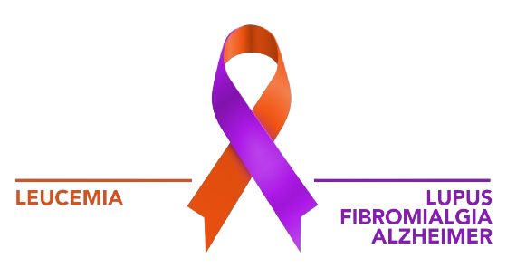 Fevereiro Roxo e Laranja - Leucemia e Lupus Fibromialgia Alzheimer